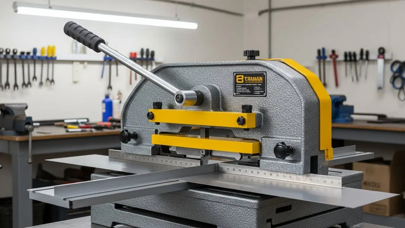 Máquina de cisalhamento de metal acessível para oficina