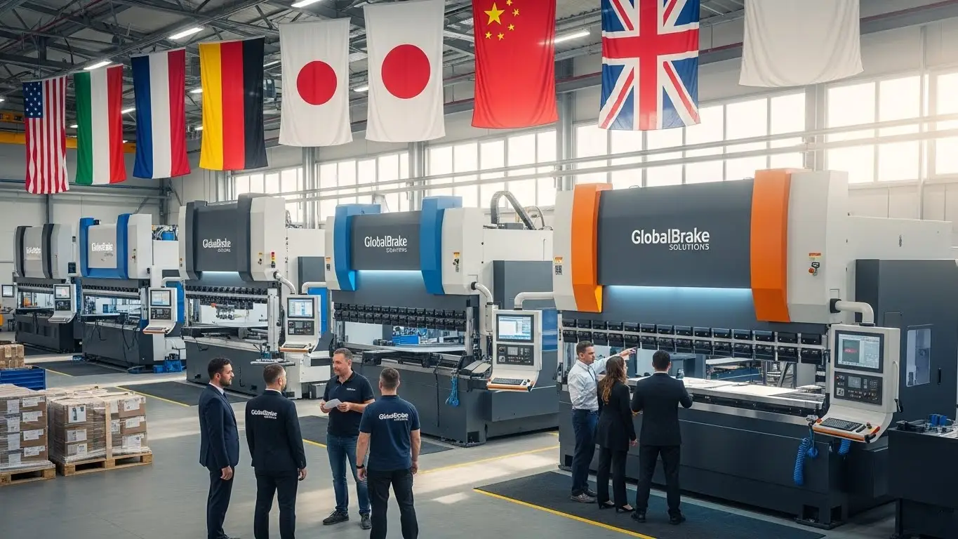 Fornecedor internacional de freios de pressão CNC