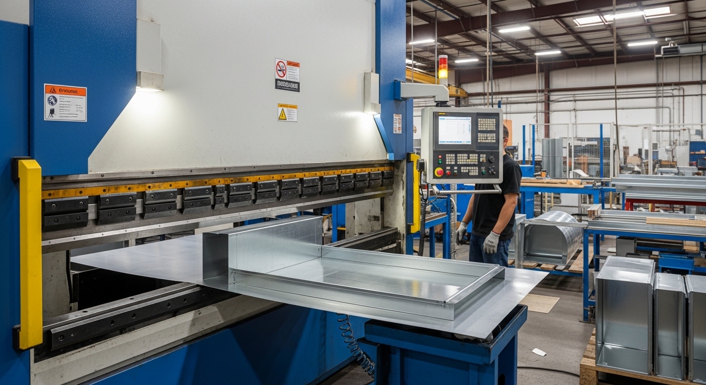 Freio de pressão CNC para fabricação de HVAC