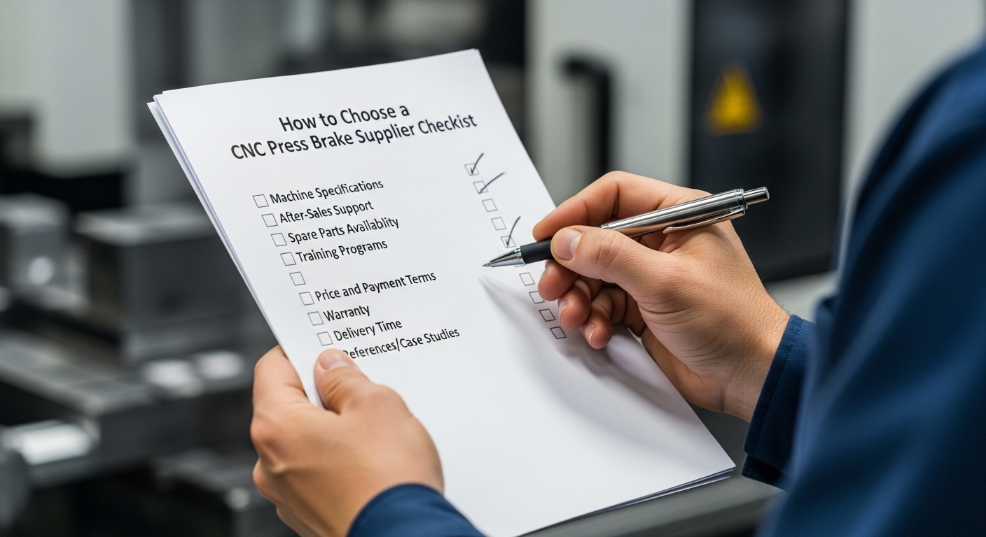 Como escolher uma lista de verificação para fornecedores de freios de pressão CNC
