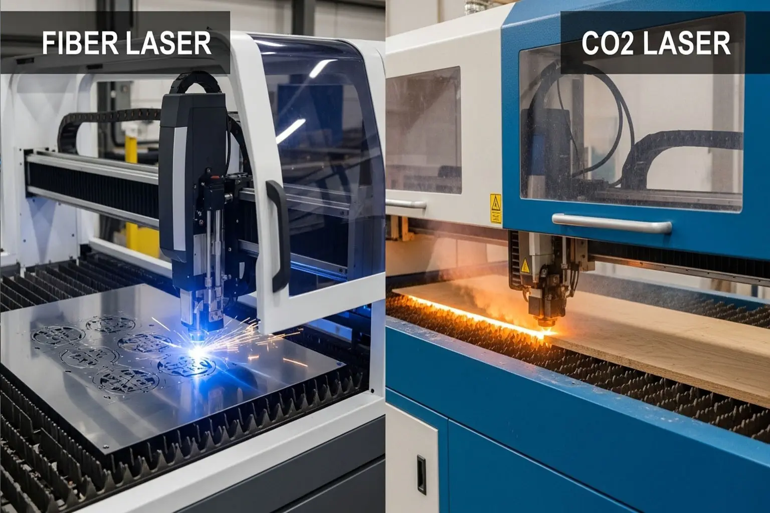 Laser de Fibra vs Laser CO₂: Principais Diferenças e Como Escolher